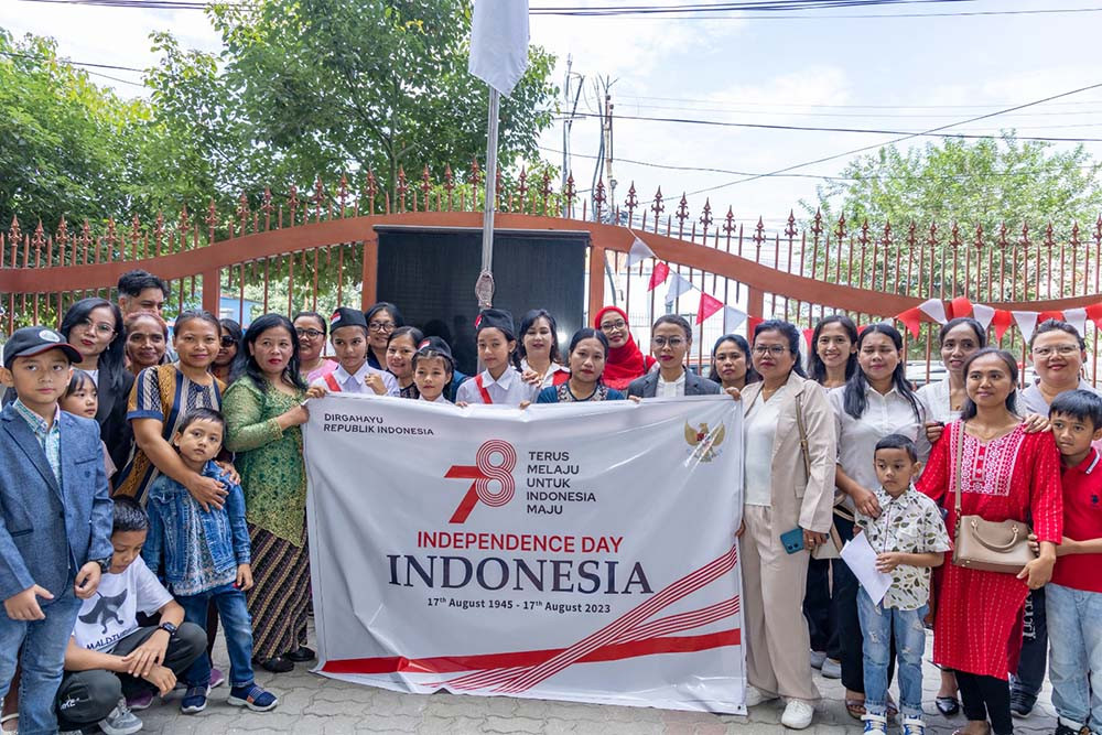 Flag hoisting ceremony held to mark Indonesia's 78th Independence Day in Kathmandu